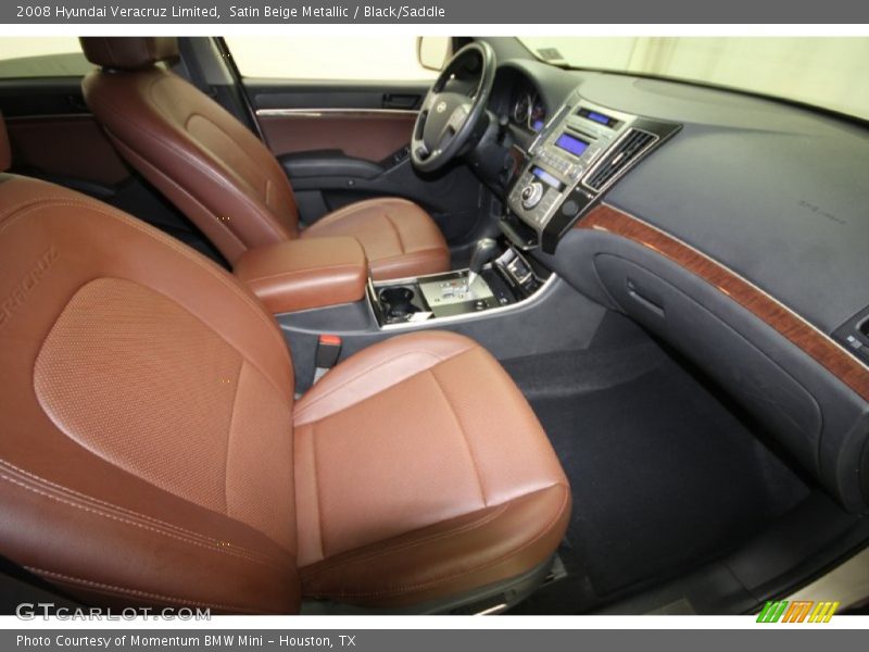 Satin Beige Metallic / Black/Saddle 2008 Hyundai Veracruz Limited