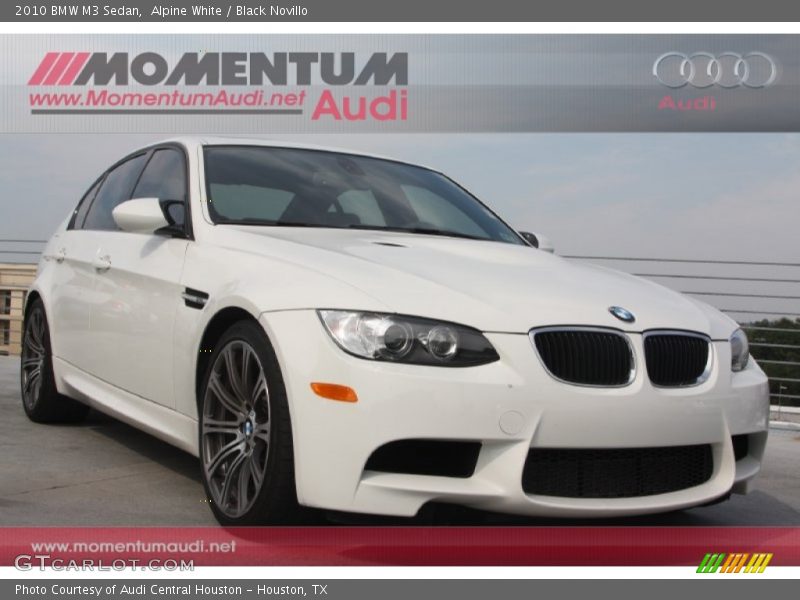 Alpine White / Black Novillo 2010 BMW M3 Sedan