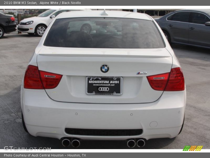 Alpine White / Black Novillo 2010 BMW M3 Sedan