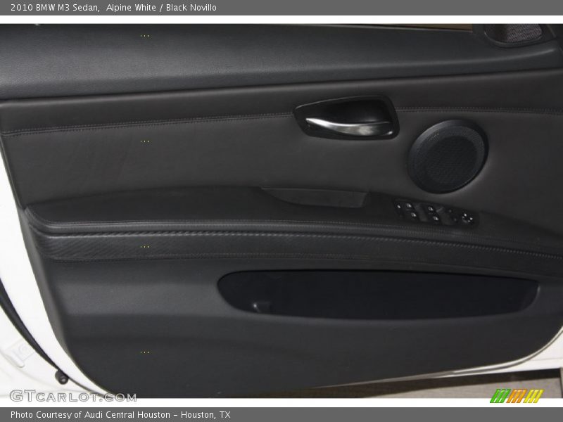 Alpine White / Black Novillo 2010 BMW M3 Sedan
