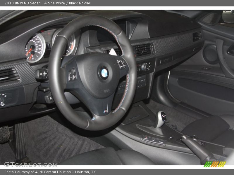 Alpine White / Black Novillo 2010 BMW M3 Sedan