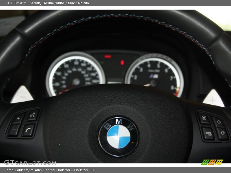 Alpine White / Black Novillo 2010 BMW M3 Sedan