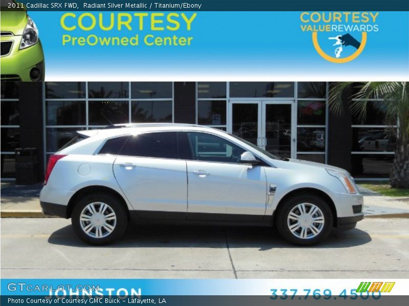 Radiant Silver Metallic / Titanium/Ebony 2011 Cadillac SRX FWD