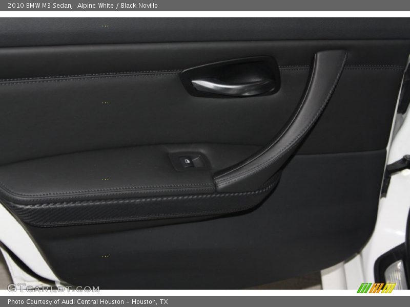 Alpine White / Black Novillo 2010 BMW M3 Sedan