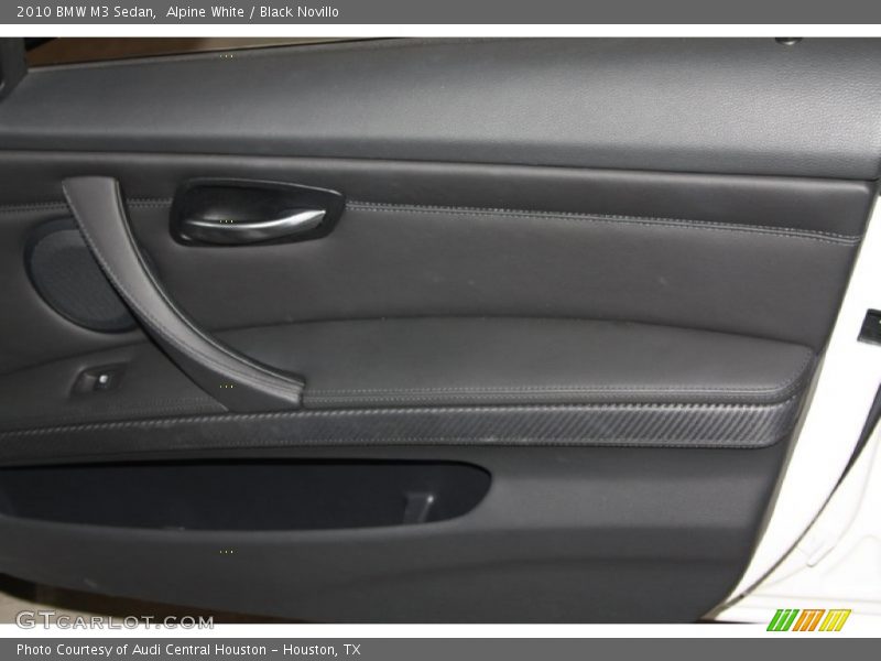 Alpine White / Black Novillo 2010 BMW M3 Sedan