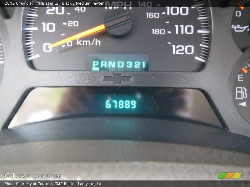 Black / Medium Pewter 2003 Chevrolet TrailBlazer LS