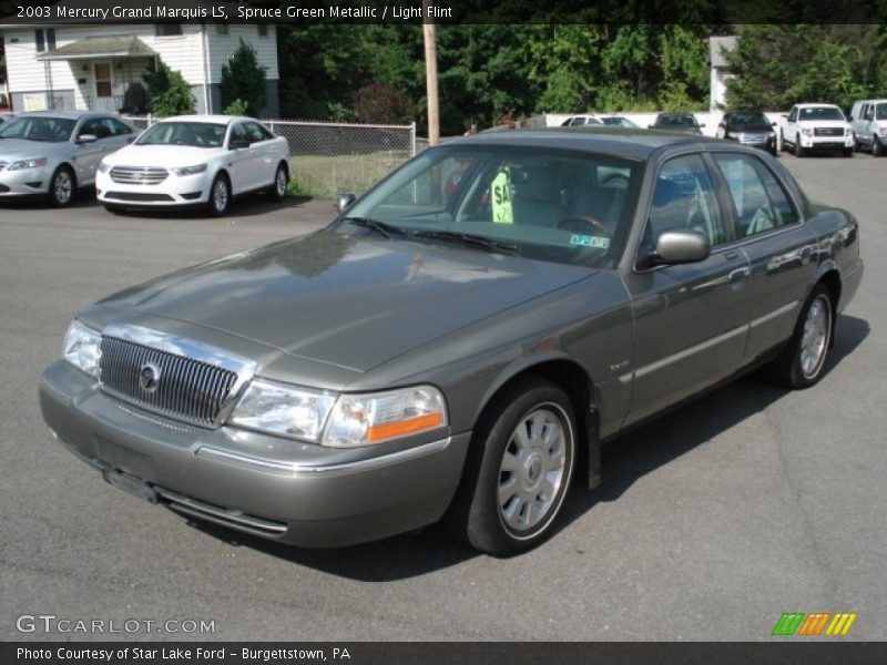 Spruce Green Metallic / Light Flint 2003 Mercury Grand Marquis LS