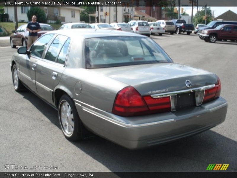 Spruce Green Metallic / Light Flint 2003 Mercury Grand Marquis LS