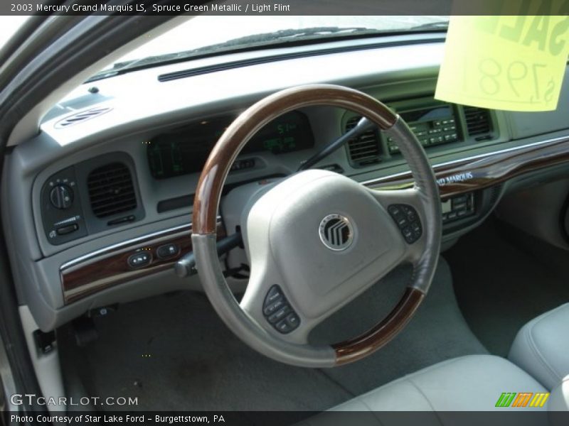 Spruce Green Metallic / Light Flint 2003 Mercury Grand Marquis LS