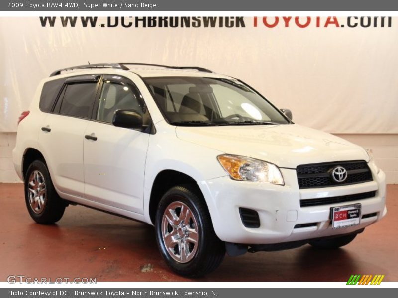 Super White / Sand Beige 2009 Toyota RAV4 4WD