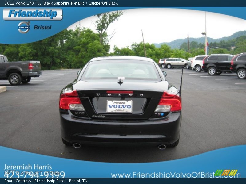 Black Sapphire Metallic / Calcite/Off Black 2012 Volvo C70 T5