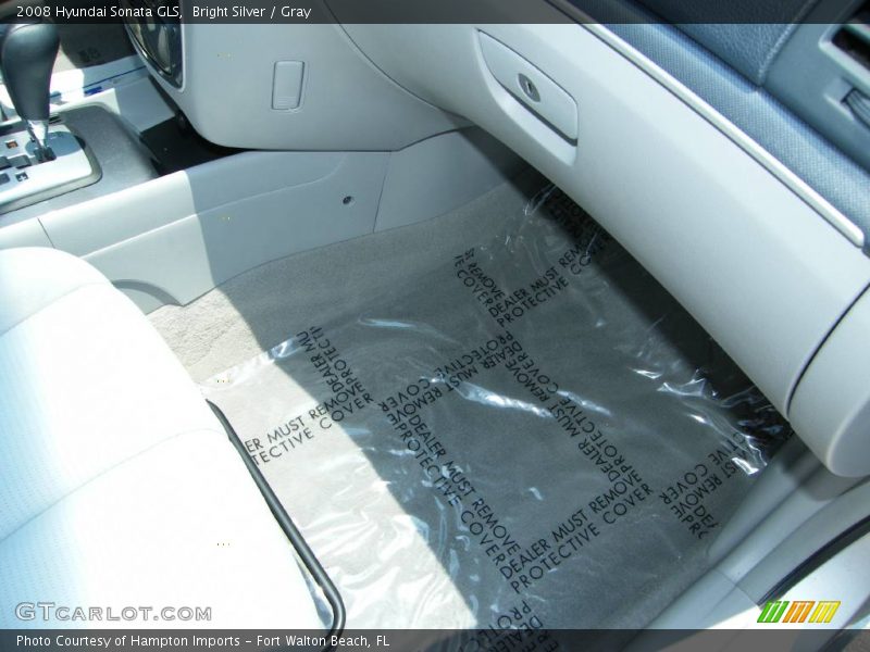 Bright Silver / Gray 2008 Hyundai Sonata GLS