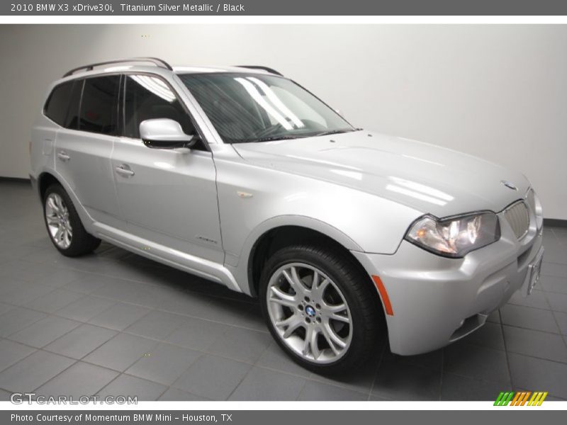 Titanium Silver Metallic / Black 2010 BMW X3 xDrive30i
