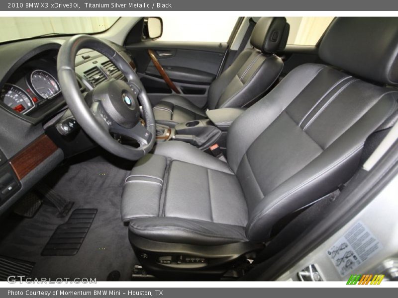 Titanium Silver Metallic / Black 2010 BMW X3 xDrive30i