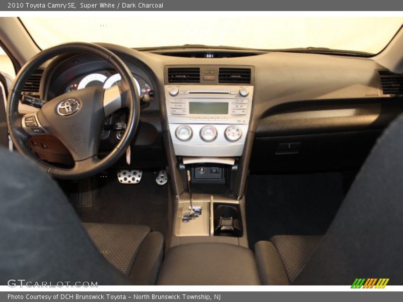 Super White / Dark Charcoal 2010 Toyota Camry SE