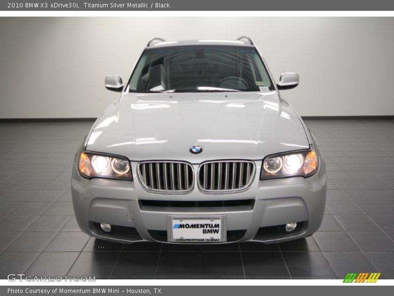 Titanium Silver Metallic / Black 2010 BMW X3 xDrive30i