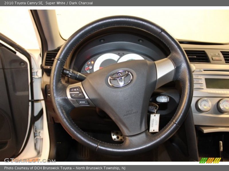 Super White / Dark Charcoal 2010 Toyota Camry SE