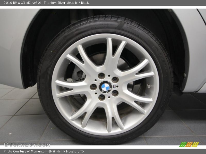Titanium Silver Metallic / Black 2010 BMW X3 xDrive30i