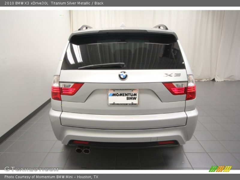 Titanium Silver Metallic / Black 2010 BMW X3 xDrive30i