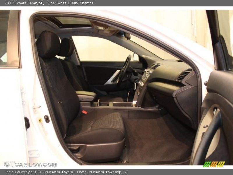 Super White / Dark Charcoal 2010 Toyota Camry SE