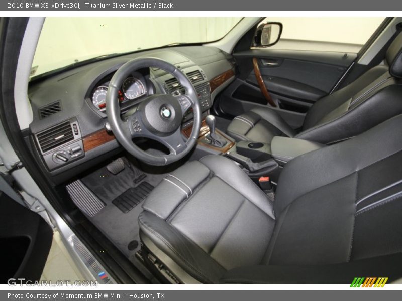 Titanium Silver Metallic / Black 2010 BMW X3 xDrive30i
