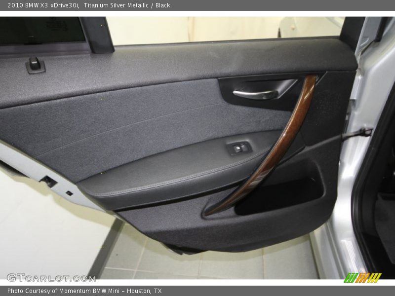 Titanium Silver Metallic / Black 2010 BMW X3 xDrive30i