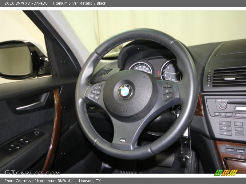 Titanium Silver Metallic / Black 2010 BMW X3 xDrive30i