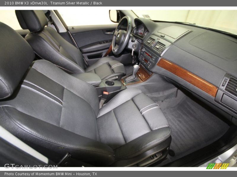 Titanium Silver Metallic / Black 2010 BMW X3 xDrive30i