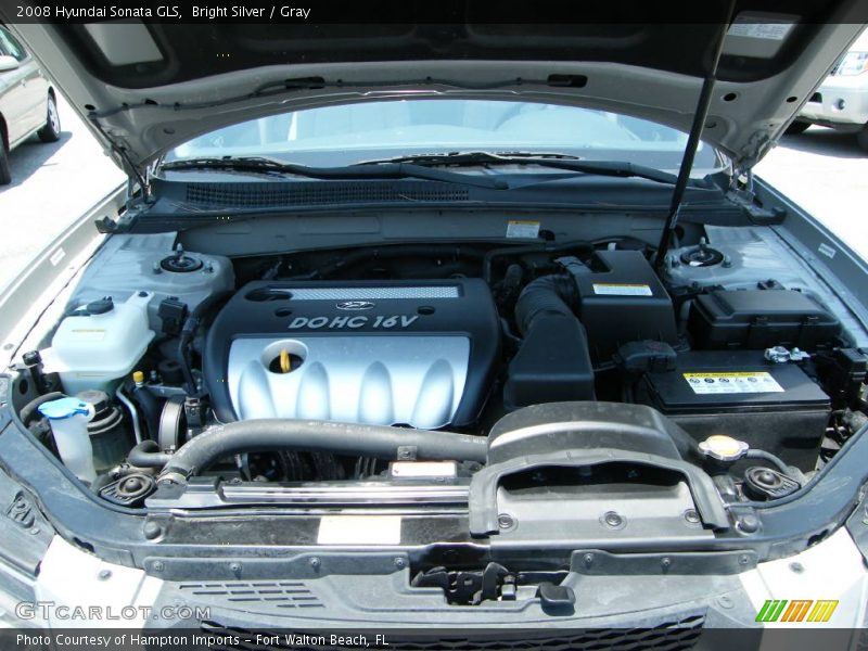 Bright Silver / Gray 2008 Hyundai Sonata GLS