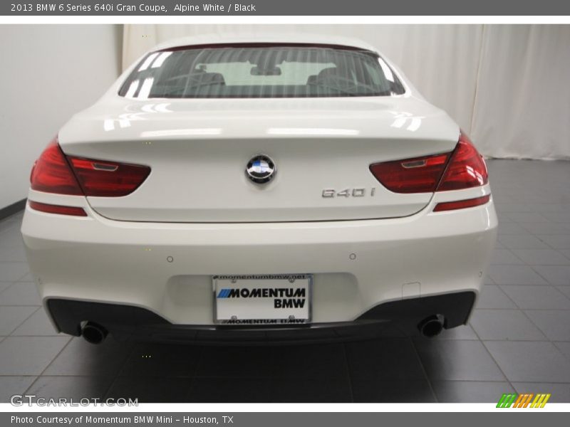 Alpine White / Black 2013 BMW 6 Series 640i Gran Coupe