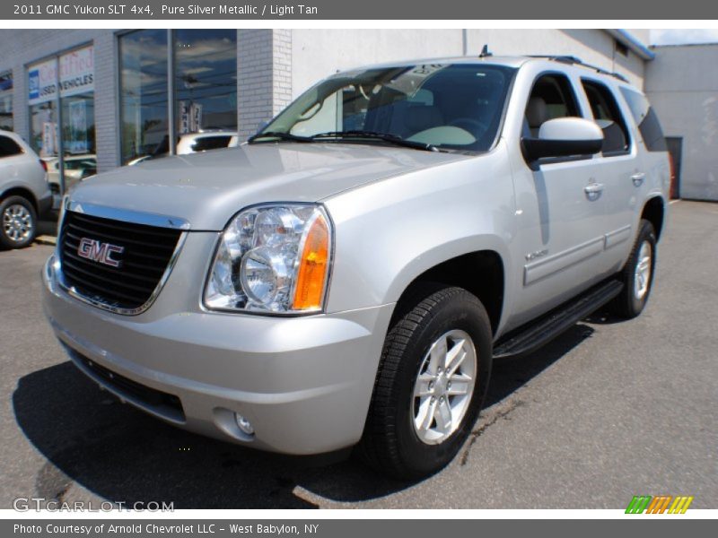 Pure Silver Metallic / Light Tan 2011 GMC Yukon SLT 4x4