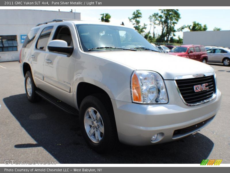 Pure Silver Metallic / Light Tan 2011 GMC Yukon SLT 4x4