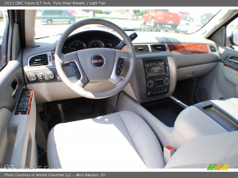 Pure Silver Metallic / Light Tan 2011 GMC Yukon SLT 4x4
