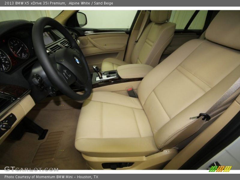 Alpine White / Sand Beige 2013 BMW X5 xDrive 35i Premium