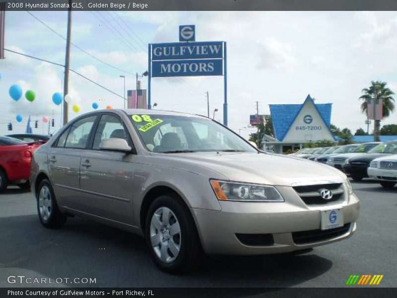 Golden Beige / Beige 2008 Hyundai Sonata GLS