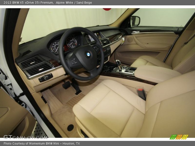 Alpine White / Sand Beige 2013 BMW X5 xDrive 35i Premium