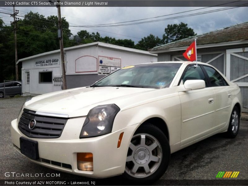 White Diamond / Light Neutral 2004 Cadillac CTS Sedan