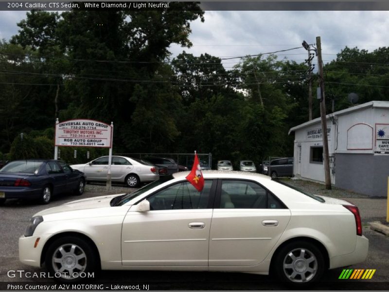 White Diamond / Light Neutral 2004 Cadillac CTS Sedan