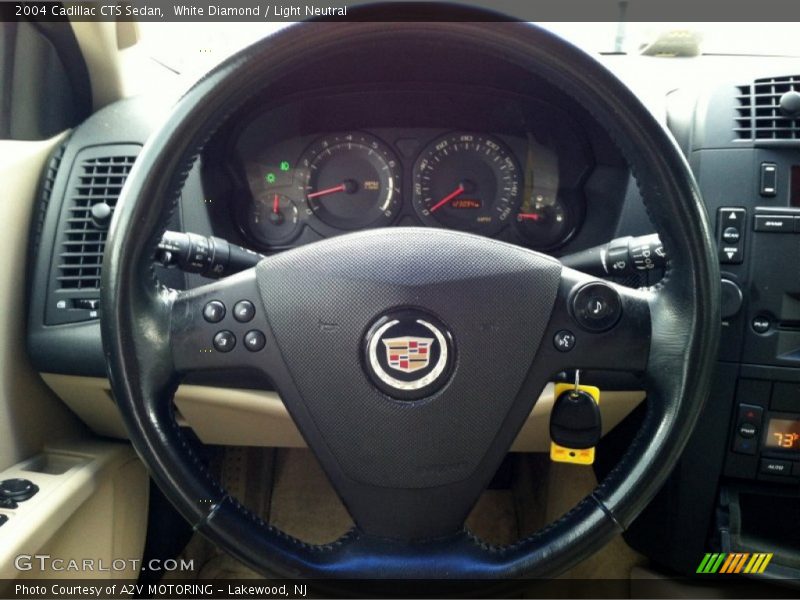 White Diamond / Light Neutral 2004 Cadillac CTS Sedan