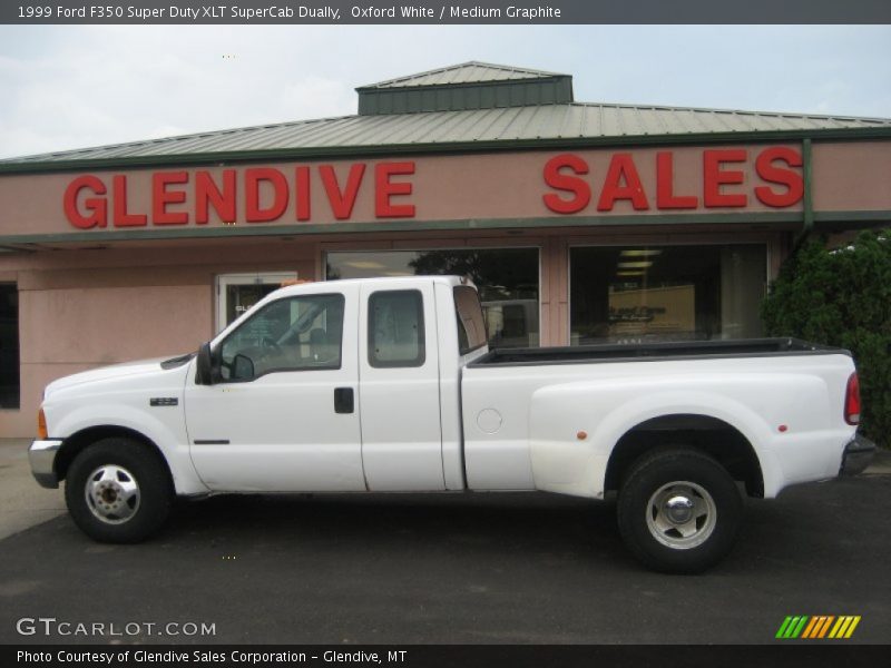 Oxford White / Medium Graphite 1999 Ford F350 Super Duty XLT SuperCab Dually