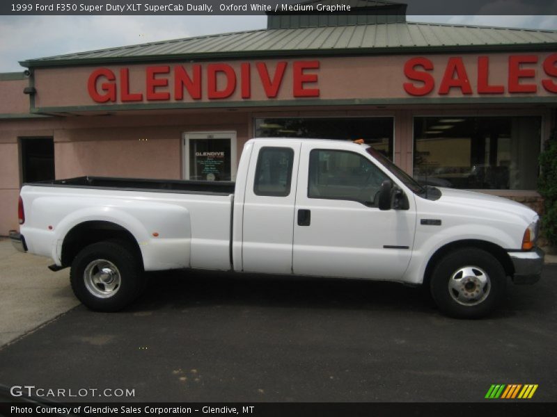 Oxford White / Medium Graphite 1999 Ford F350 Super Duty XLT SuperCab Dually
