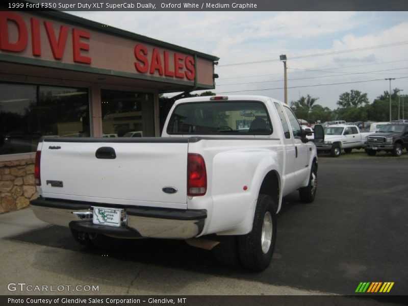 Oxford White / Medium Graphite 1999 Ford F350 Super Duty XLT SuperCab Dually