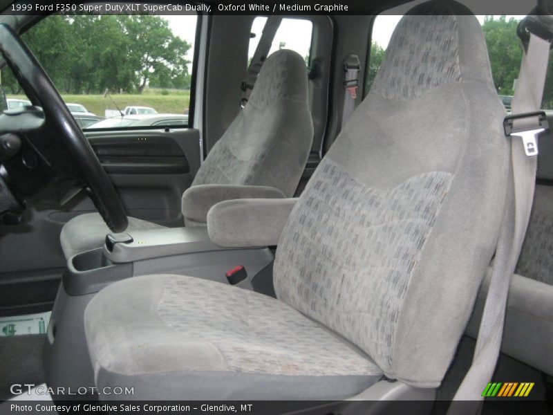 Oxford White / Medium Graphite 1999 Ford F350 Super Duty XLT SuperCab Dually