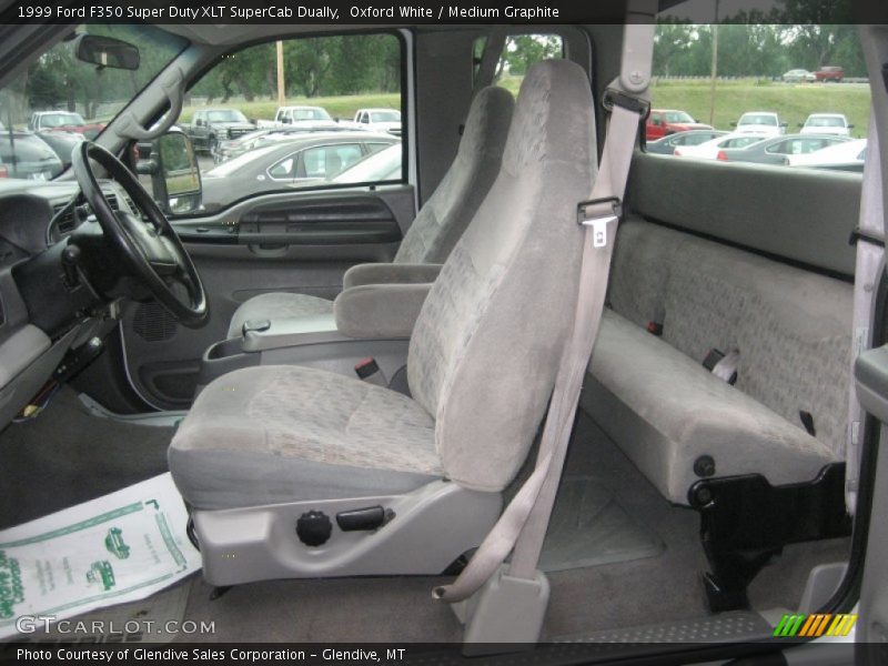Oxford White / Medium Graphite 1999 Ford F350 Super Duty XLT SuperCab Dually