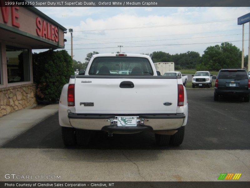 Oxford White / Medium Graphite 1999 Ford F350 Super Duty XLT SuperCab Dually