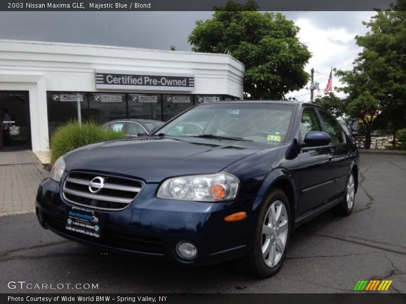 Majestic Blue / Blond 2003 Nissan Maxima GLE