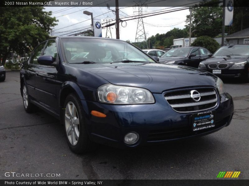 Majestic Blue / Blond 2003 Nissan Maxima GLE