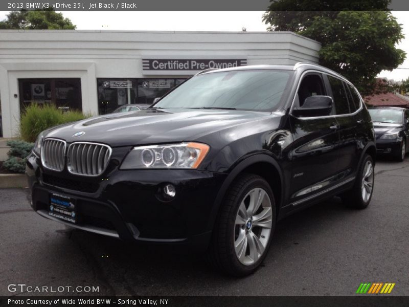 Jet Black / Black 2013 BMW X3 xDrive 35i