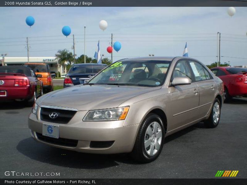 Golden Beige / Beige 2008 Hyundai Sonata GLS