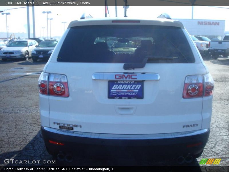 Summit White / Ebony 2008 GMC Acadia SLT AWD